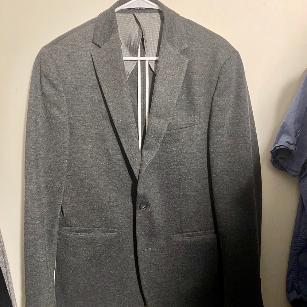 Men’s Bar III Gray Slim Fit Sport Coat/Blazer